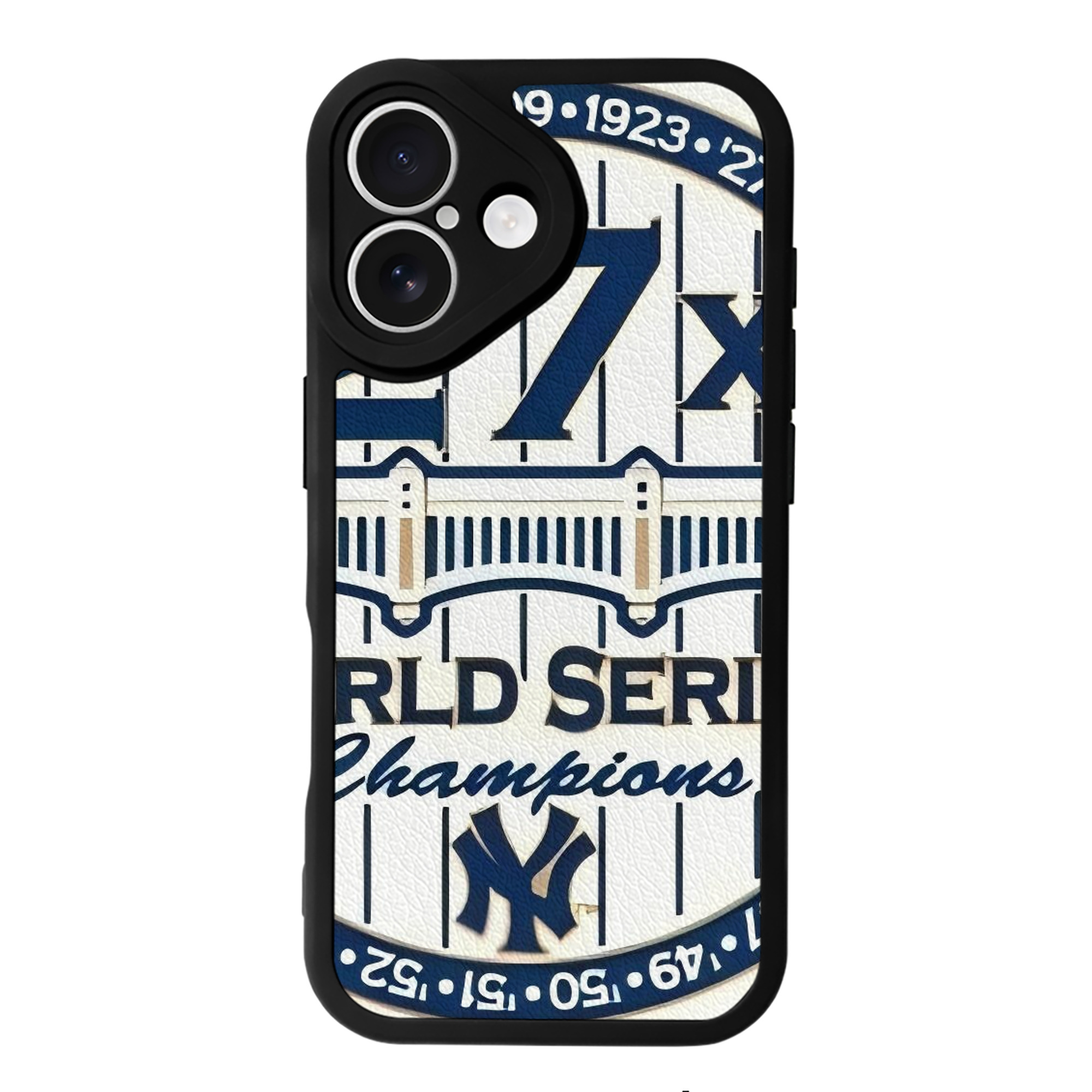 New York Yankees 263 IPhone 16 Silicone Leather Case – UV Print, Lambskin Texture – Perfect Fit, Wireless Charging Compatible, Scratch Resistant, Precise Cutouts – Stylish Protection For IPhone 16
